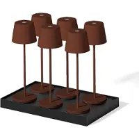 Lumisky Set van 6 tafellampen met voet. H38CM KELLY