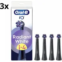Oral-B iO Radiant White Opzetborstels - Zwart - 3 x 4 stuks