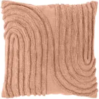 Unique living kussen Maeve zandkleurig 45 x 45 cm