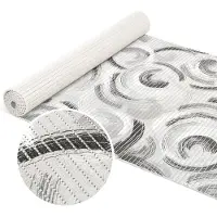 ANRO Badmat Ringen Grijs 65x120cm Antislip Douchemat Afwasbaar Sneldrogend
