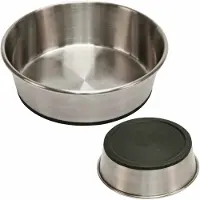 Famanu – Hondenbak van roestvrij staal, antislip hondenvoerbak en waterbak, 2800 ml inhoud, ideaal voor honden van alle groottes