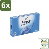 Lenor - Droogtrommeldoekjes - Spring Awakening - 34 Doekjes - Voordeelverpakking - 6 stuks - Frisheid - Voorjaar
