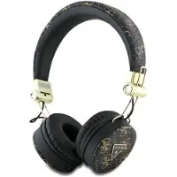 GUESS Bluetooth oordopjes met ENC-technologie, model GUBH70E4PTMK, zwart, 4G, driehoekige, ronde vorm