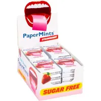 PaperMints Strips Strawberry – 24 stuks – Suikervrije ademverfrissingsstrips met aardbeiensmaak