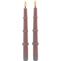 Clayre & Eef Kandelaar 2xAAA Roze Kunststof