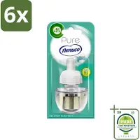 Air Wick - Luchtverfrisser Navulling - Pure Nenuco - Elektrische Geurverspreider - 19 ml - Voordeelverpakking - 6 stuks - Nenuco geur - geurverspreider