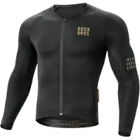 RockBros YDCX008 Diamond fietsshirt met lange mouwen, maat XXXL - zwart