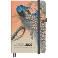 Studio Colori Agenda 2027 Vogelprenten - Luxe uitvoering met weekoverzicht & extra’s - B6 (12,5 x 17,6 cm) - Agenda 2027 volwassenen