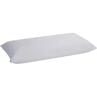 Famanu - Kussensloop van katoenen badstof, waterdicht en ademend, anti-mijtbehandeling, ritssluiting aan de zijkant, wit