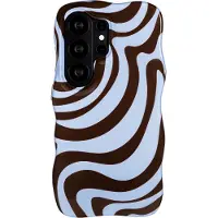 Selencia Vivid Wavy Backcover met MagSafe voor de Samsung Galaxy S26 Ultra - Dream Swirl Chocolate