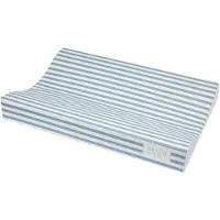Meyco Baby Fat Stripe aankleedkussen - Jeans Blue - 50x70cm