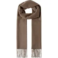 Hackett Heren Effen Patch Cash sjaal bruin (OSFA), Casual, Klassiek, Kasjmier HM0400108