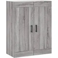 vidaXL Wandkast, grijs Sonoma, 69,5 x 34 x 90 cm, houtvezel