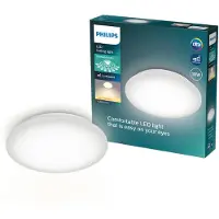 Philips Moire Plafondlamp - Glittereffect - Warmwit licht: 2700K - Diameter: 24 cm - 10W - Rond - Wit