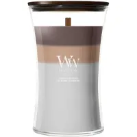 Woodwick Hourglass - Trilogy Radiant Cashmere - Large Geurkaars - 130 branduren