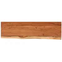 vidaXL Wandschap rechthoekig natuurlijke rand 110x30x3,8 cm acaciahout