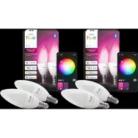 Philips Hue Kaarslamp White and Color E14 4-Pack