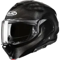 HJC F100 Carbon Solid Zwart Systeemhelm Maat S