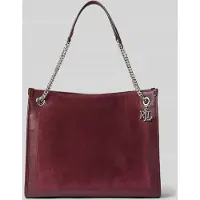 Ralph Lauren Shopper van runderleer met labelapplicatie