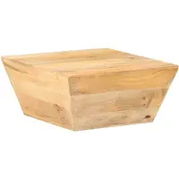 vidaXL Salontafel V-vormig 66x66x30 cm massief mangohout