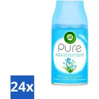 Air Wick 24 x Freshmatic Automatische Spray Navulling Pure Lentedauw 250 ml - Luchtverfrisser - Geurverspreider - - Pure Lentedauw - Frisse Geur