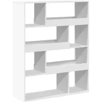vidaXL Kamerscherm 100x33x125,5 cm bewerkt hout wit