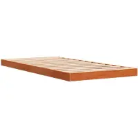 vidaXL Bedframe massief grenenhout wasbruin 90x200 cm