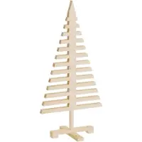 vidaXL Kerstdecoratie kerstboom 90 cm massief grenenhout