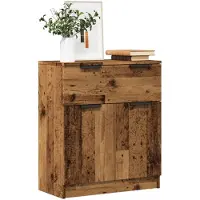 vidaXL Dressoir 60x30x70 cm bewerkt hout oud houtkleurig
