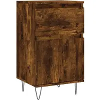 vidaXL Dressoir 40x35x70 cm bewerkt hout gerookt eikenkleurig