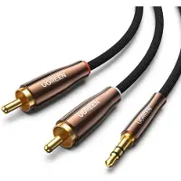 UGREEN - kabel - audiokabel 3,5 mm mini-jack - (mannelijk) - 2RCA - (mannelijk) - 2m - koper - (AV170)