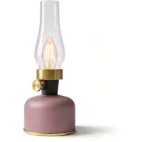 Calex Lavinio Oplaadbare Tafellamp - Draadloos - LED Olielamp - Camping Lamp - Binnen en Buiten - Warm Wit Licht - Dimbaar - Rose