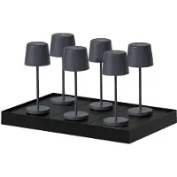 Lumisky Set van 6 tafellampen met voet. H22CM KELLY MINI