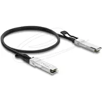 DeLOCK Twinax Cable QSFP28 male to QSFP28 male 100 Gbps 1 m