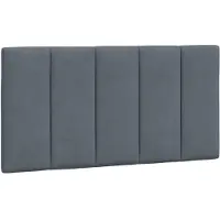vidaXL Hoofdbordkussen "Hanko" 100 cm fluweel donkergrijs