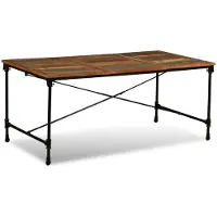 vidaXL Eettafel 180 cm massief gerecycled hout