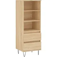 vidaXL Hoge kast 40x36x110 cm bewerkt hout sonoma eiken
