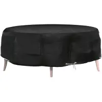 vidaXL Tuinmeubelhoes eilandlounge 8 oogjes rond Ø 188x50 cm