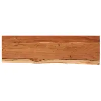 vidaXL Wandschap rechthoekig natuurlijke rand 90x30x2,5 cm acaciahout