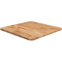 Super Merchant Tafelblad vierkant 40x40x1,5cm massief eiken lichtbruin