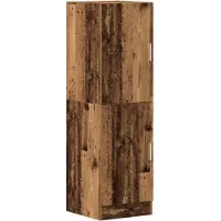vidaXL - Keukenkast - 38x41,5x131,5 - cm - bewerkt - hout - oud - houtkleurig