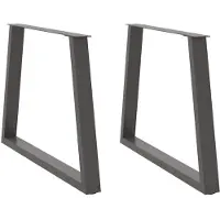 vidaXL Eettafelpoten 2 st V-vormig 100x(72-73,3) cm staal antraciet