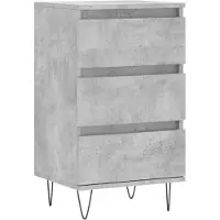 vidaXL Dressoir, betonkleur, 40x35x70 cm, houtvezelplaat