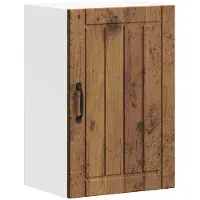 vidaXL Keukenbovenkast Lucca bewerkt hout oud houtkleurig