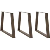 vidaXL Eettafelpoten 3 st V-vormig 80x(72-73,3) cm staal naturel