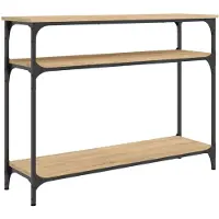 vidaXL Wandtafel 100x29x75 cm bewerkt hout sonoma eikenkleurig