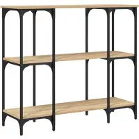 vidaXL Wandtafel 102x35x90 cm bewerkt hout sonoma eikenkleurig