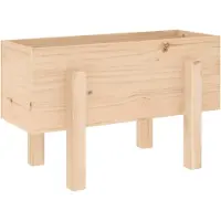 vidaXL Plantenbak 62x30x38 cm massief grenenhout