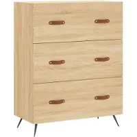 vidaXL Ladekast 69,5x34x90 cm bewerkt hout sonoma eikenkleurig