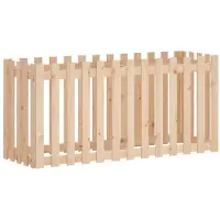 vidaXL Plantenbak verhoogd met hekontwerp 150x50x70 cm grenenhout